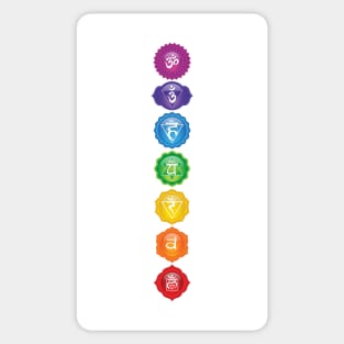 7 Chakra Symbols - WBG VT 01 Sticker